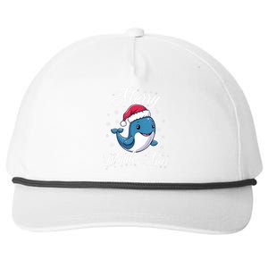 Merry Whalemas Whale With Santa Hat Orcas Christmas Puns Tank Top Snapback Five-Panel Rope Hat