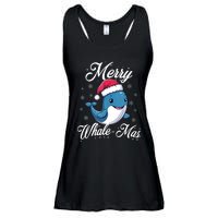 Merry Whalemas Whale With Santa Hat Orcas Christmas Puns Tank Top Ladies Essential Flowy Tank