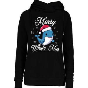 Merry Whalemas Whale With Santa Hat Orcas Christmas Puns Tank Top Womens Funnel Neck Pullover Hood