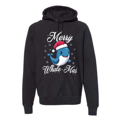 Merry Whalemas Whale With Santa Hat Orcas Christmas Puns Tank Top Premium Hoodie