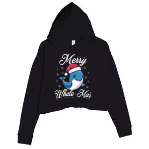 Merry Whalemas Whale With Santa Hat Orcas Christmas Puns Tank Top Crop Fleece Hoodie