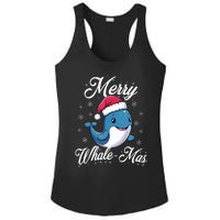 Merry Whalemas Whale With Santa Hat Orcas Christmas Puns Tank Top Ladies PosiCharge Competitor Racerback Tank