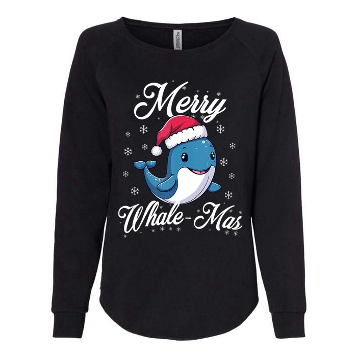 Merry Whalemas Whale With Santa Hat Orcas Christmas Puns Tank Top Womens California Wash Sweatshirt