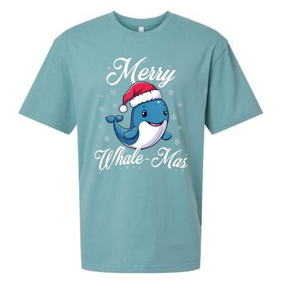 Merry Whalemas Whale With Santa Hat Orcas Christmas Puns Tank Top Sueded Cloud Jersey T-Shirt