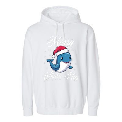 Merry Whalemas Whale With Santa Hat Orcas Christmas Puns Tank Top Garment-Dyed Fleece Hoodie