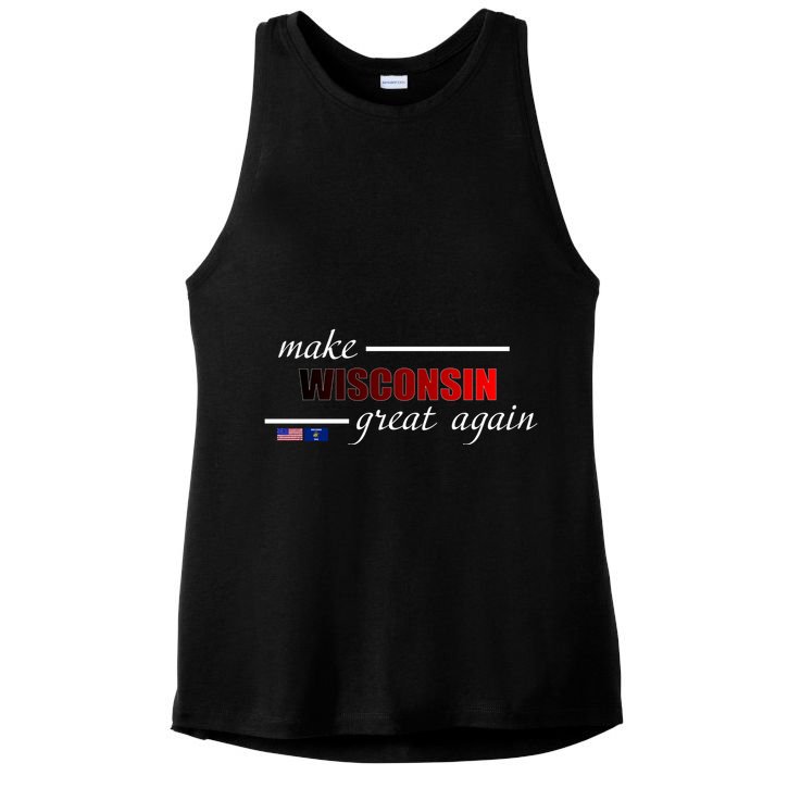 Make West Wisconsin Great Again Ladies PosiCharge Tri-Blend Wicking Tank