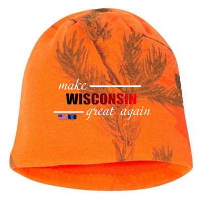 Make West Wisconsin Great Again Kati - Camo Knit Beanie