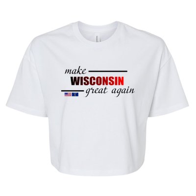 Make West Wisconsin Great Again Bella+Canvas Jersey Crop Tee