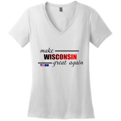 Make West Wisconsin Great Again Women's V-Neck T-Shirt
