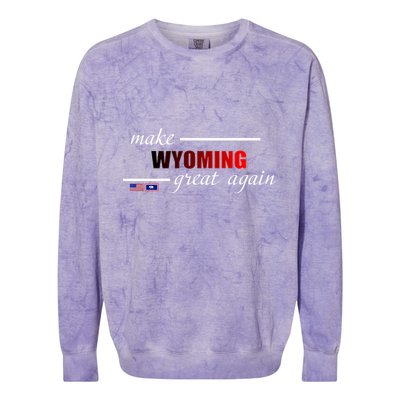 Make West Wyoming Great Again Colorblast Crewneck Sweatshirt