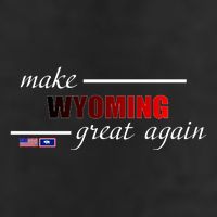 Make West Wyoming Great Again 7 Panel Mesh Trucker Snapback Hat