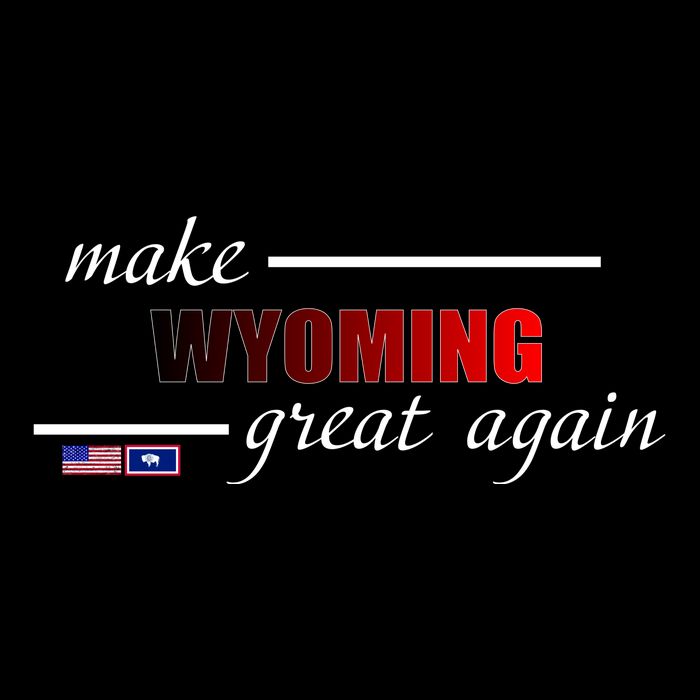 Make West Wyoming Great Again Drawstring Bag