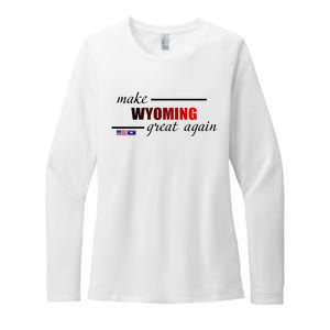 Make West Wyoming Great Again Womens CVC Long Sleeve Shirt