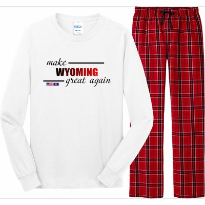 Make West Wyoming Great Again Long Sleeve Pajama Set