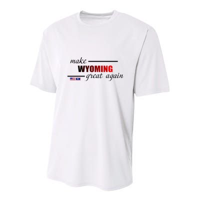 Make West Wyoming Great Again Youth Performance Sprint T-Shirt