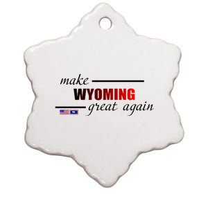 Make West Wyoming Great Again Ceramic Star Ornament