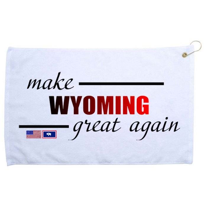 Make West Wyoming Great Again Grommeted Golf Towel