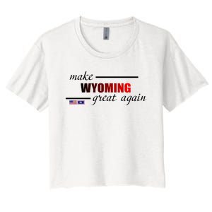 Make West Wyoming Great Again Women's Crop Top Tee