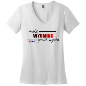 Make West Wyoming Great Again Women's V-Neck T-Shirt