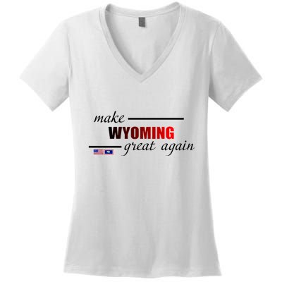 Make West Wyoming Great Again Women's V-Neck T-Shirt