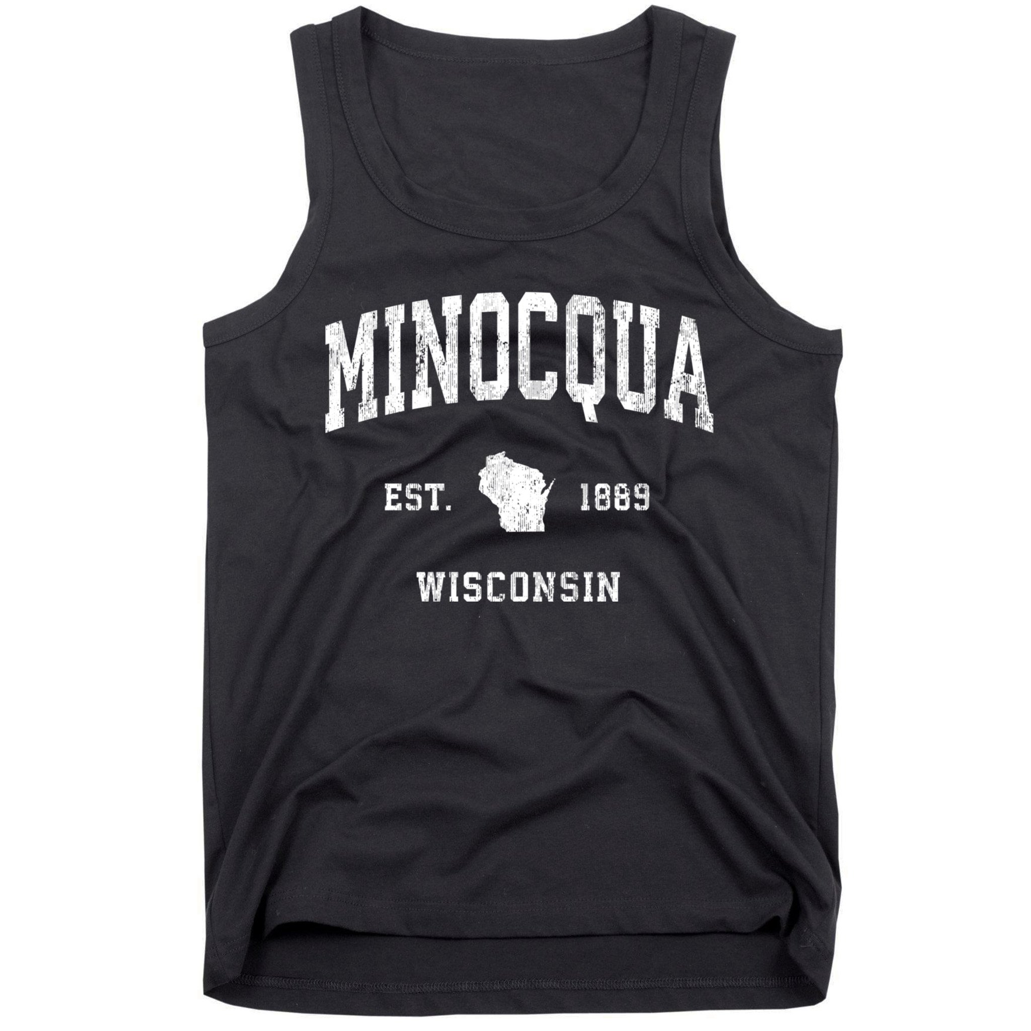 Minocqua Wisconsin Wi Vintage Athletic Tank Top