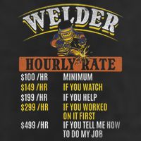 Metal Worker Welding MIG Welder Funny Welder Hourly Rate Cool Comfort Performance Bucket Hat
