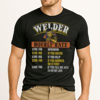Metal Worker Welding MIG Welder Funny Welder Hourly Rate Cooling Performance Crew T-Shirt