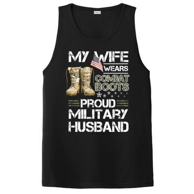 My Wife Wears Combat Boots Proud Military Husband Cute Gift PosiCharge Competitor Tank