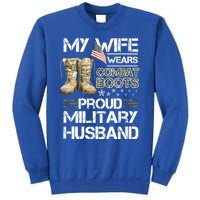 My Wife Wears Combat Boots Proud Military Husband Cute Gift Sweatshirt