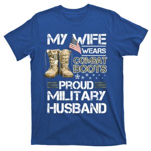 My Wife Wears Combat Boots Proud Military Husband Cute Gift T-Shirt