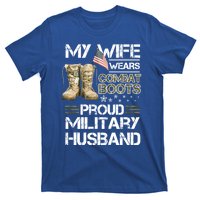 My Wife Wears Combat Boots Proud Military Husband Cute Gift T-Shirt