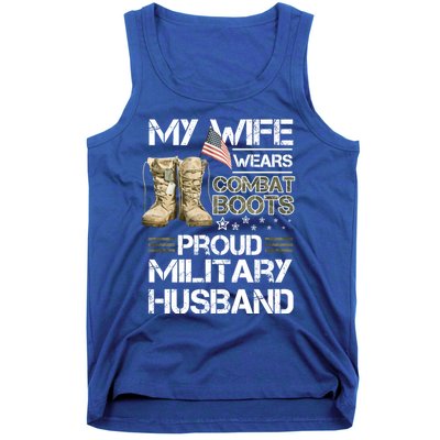 My Wife Wears Combat Boots Proud Military Husband Cute Gift Tank Top