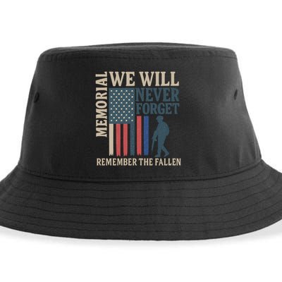 Memorial We Will Never Forget Sustainable Bucket Hat