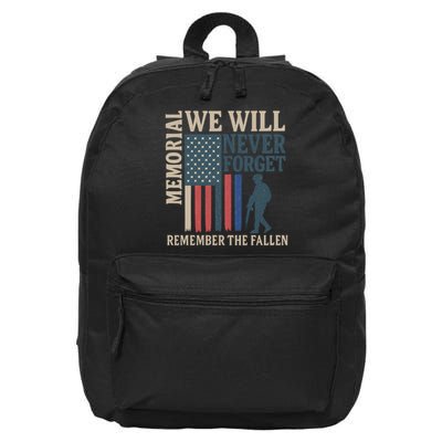 Memorial We Will Never Forget 16 in Basic Backpack