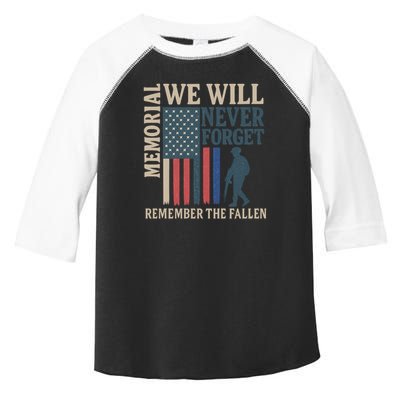Memorial We Will Never Forget Toddler Fine Jersey T-Shirt