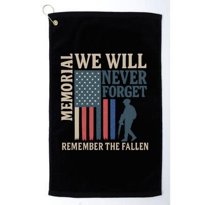 Memorial We Will Never Forget Golf Towel
