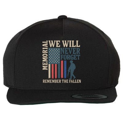 Memorial We Will Never Forget Wool Snapback Cap