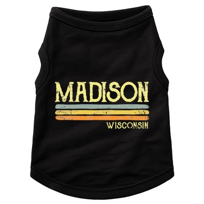 Madison Wisconsin Wi Love Gift Souvenir Doggie Tank