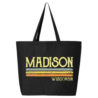 Madison Wisconsin Wi Love Gift Souvenir 25L Jumbo Tote