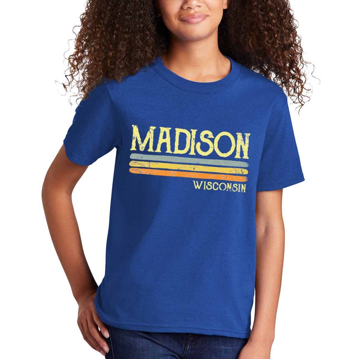 Madison Wisconsin Wi Love Gift Souvenir Kids T-Shirt