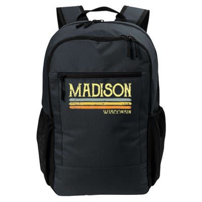 Madison Wisconsin Wi Love Gift Souvenir Daily Commute Backpack