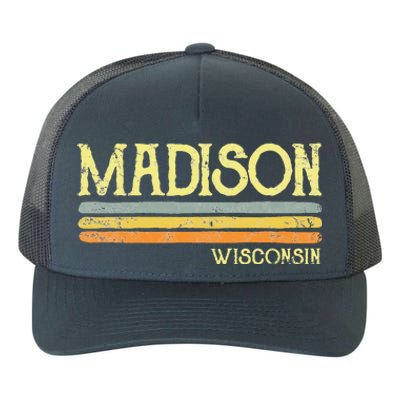 Madison Wisconsin Wi Love Gift Souvenir Yupoong Adult 5-Panel Trucker Hat