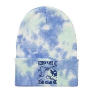 Mamono World Women Want Me Fish Fear Me Tie Dye 12in Knit Beanie