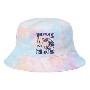 Mamono World Women Want Me Fish Fear Me Tie Dye Newport Bucket Hat