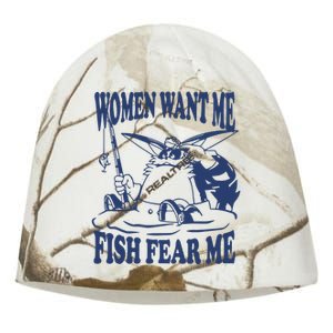 Mamono World Women Want Me Fish Fear Me Kati - Camo Knit Beanie