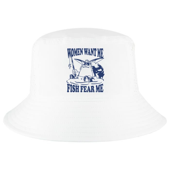 Mamono World Women Want Me Fish Fear Me Cool Comfort Performance Bucket Hat