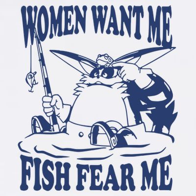 Mamono World Women Want Me Fish Fear Me T-Shirt