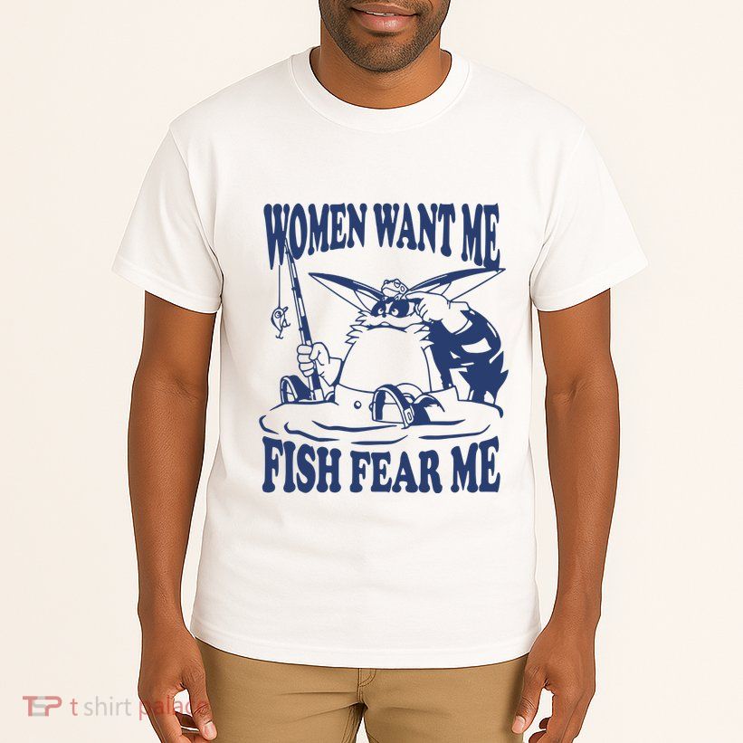 Mamono World Women Want Me Fish Fear Me Tall T-Shirt