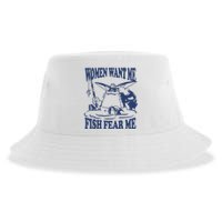 Mamono World Women Want Me Fish Fear Me Sustainable Bucket Hat