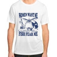 Mamono World Women Want Me Fish Fear Me Adult ChromaSoft Performance T-Shirt